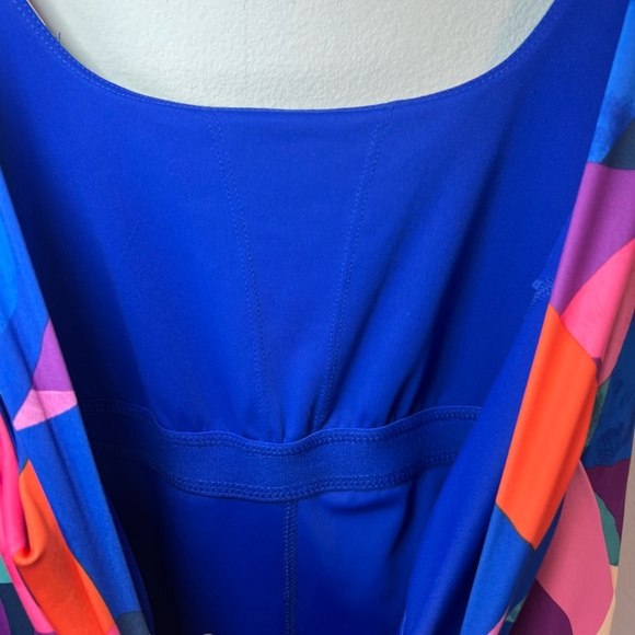 Old Navy Active Womens PowerSoft Square-Neck Athletic Dress Geometric Size Small - Picture 10 of 15